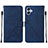 Handytasche Stand Schutzhülle Flip Leder Hülle YB3 für Samsung Galaxy A04 4G Blau