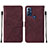 Handytasche Stand Schutzhülle Flip Leder Hülle YB4 für Motorola Moto G Play Gen 2 Rot