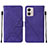 Handytasche Stand Schutzhülle Flip Leder Hülle YB4 für Motorola Moto G53 5G Violett