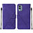 Handytasche Stand Schutzhülle Flip Leder Hülle YB4 für Nokia X30 5G Violett
