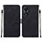 Handytasche Stand Schutzhülle Flip Leder Hülle YB4 für Oppo A58 5G Schwarz