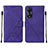 Handytasche Stand Schutzhülle Flip Leder Hülle YB4 für Oppo A58 5G Violett