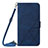 Handytasche Stand Schutzhülle Flip Leder Hülle YB4 für Samsung Galaxy M04 Blau