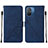 Handytasche Stand Schutzhülle Flip Leder Hülle YB4 für Xiaomi Poco C55 Blau