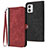 Handytasche Stand Schutzhülle Flip Leder Hülle YX1 für Motorola Moto G53j 5G Rot