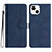 Handytasche Stand Schutzhülle Flip Leder Hülle YX2 für Apple iPhone 13 Blau