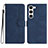 Handytasche Stand Schutzhülle Flip Leder Hülle YX2 für Samsung Galaxy S22 5G Blau