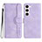 Handytasche Stand Schutzhülle Flip Leder Hülle YX2 für Samsung Galaxy S22 5G Violett