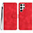 Handytasche Stand Schutzhülle Flip Leder Hülle YX2 für Samsung Galaxy S23 Ultra 5G Rot