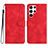 Handytasche Stand Schutzhülle Flip Leder Hülle YX2 für Samsung Galaxy S24 Ultra 5G Rot