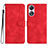 Handytasche Stand Schutzhülle Flip Leder Hülle YX3 für Oppo A18 Rot