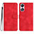 Handytasche Stand Schutzhülle Flip Leder Hülle YX3 für Oppo A78 4G Rot