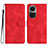 Handytasche Stand Schutzhülle Flip Leder Hülle YX3 für Oppo Reno10 5G Rot