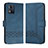 Handytasche Stand Schutzhülle Flip Leder Hülle YX4 für Motorola Moto E13 Blau