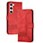 Handytasche Stand Schutzhülle Flip Leder Hülle YX4 für Samsung Galaxy S24 5G Rot