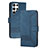 Handytasche Stand Schutzhülle Flip Leder Hülle YX4 für Samsung Galaxy S24 Ultra 5G Blau