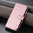 Handytasche Stand Schutzhülle Flip Leder Hülle YZ5 für Apple iPhone 14 Pro Rosegold