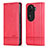 Handytasche Stand Schutzhülle Flip Leder Hülle YZ5 für Oppo Reno11 Pro 5G Pink