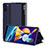 Handytasche Stand Schutzhülle Flip Leder Hülle ZL1 für Samsung Galaxy A11 Blau