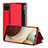 Handytasche Stand Schutzhülle Flip Leder Hülle ZL2 für Samsung Galaxy A12 5G Rot