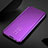Handytasche Stand Schutzhülle Flip Leder Rahmen Spiegel Tasche für Xiaomi Mi 12 Pro 5G Violett