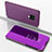 Handytasche Stand Schutzhülle Flip Leder Rahmen Spiegel Tasche für Xiaomi Poco M2 Pro Pink