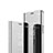 Handytasche Stand Schutzhülle Flip Leder Rahmen Spiegel Tasche L01 für Huawei Honor 9C Silber