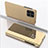Handytasche Stand Schutzhülle Flip Leder Rahmen Spiegel Tasche L04 für Samsung Galaxy A22 5G