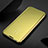 Handytasche Stand Schutzhülle Flip Leder Rahmen Spiegel Tasche M01 für Xiaomi Mi 11 Lite 5G Gold