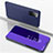 Handytasche Stand Schutzhülle Flip Leder Rahmen Spiegel Tasche ZL1 für Samsung Galaxy S20 Violett