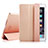 Handytasche Stand Schutzhülle Leder für Apple iPad Air 2 Rosegold