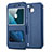 Handytasche Stand Schutzhülle Leder für Huawei G8 Mini Blau