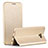 Handytasche Stand Schutzhülle Leder für Samsung Galaxy C5 Pro C5010 Gold