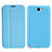 Handytasche Stand Schutzhülle Leder für Samsung Galaxy Note 2 N7100 N7105 Hellblau