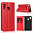 Handytasche Stand Schutzhülle Leder Hülle L01 für Samsung Galaxy M10S Rot