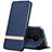 Handytasche Stand Schutzhülle Leder Hülle L02 für Huawei Nova 5z Blau