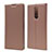 Handytasche Stand Schutzhülle Leder Hülle L02 für Sony Xperia XZ4 Rosegold