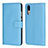 Handytasche Stand Schutzhülle Leder Hülle L03 für Huawei P20 Hellblau