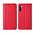 Handytasche Stand Schutzhülle Leder Hülle L03 für Realme X2 Rot