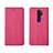 Handytasche Stand Schutzhülle Leder Hülle L04 für Oppo A11 Pink