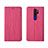 Handytasche Stand Schutzhülle Leder Hülle L04 für Oppo A11X Pink