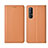 Handytasche Stand Schutzhülle Leder Hülle L04 für Oppo Reno3 Pro Orange