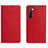 Handytasche Stand Schutzhülle Leder Hülle L05 für Oppo F15 Rot