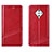 Handytasche Stand Schutzhülle Leder Hülle L06 für Vivo X50 Lite Rot