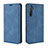 Handytasche Stand Schutzhülle Leder Hülle L08 für Realme X2 Blau