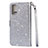 Handytasche Stand Schutzhülle Leder Hülle L10 für Samsung Galaxy S20 Plus Silber