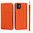 Handytasche Stand Schutzhülle Leder Hülle T05 für Apple iPhone 11 Orange