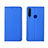 Handytasche Stand Schutzhülle Leder Hülle T06 für Huawei P Smart+ Plus (2019) Blau