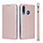 Handytasche Stand Schutzhülle Leder Hülle T09 für Huawei P30 Lite Rosegold