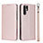 Handytasche Stand Schutzhülle Leder Hülle T12 für Huawei P30 Pro New Edition Rosegold